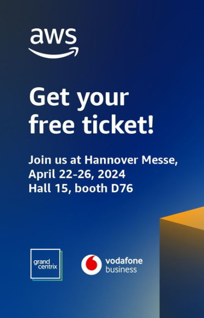 Want to learn more about how to drive #sustainability through secure, private #5G #connectivity for easy #energymonitoring? ​ Join us at @hannover_messe with @grandcentrix this month! ​ 📆 April 22-26, 2024​ 📍AWS booth​ Get your free ticket. #IoT bit.ly/4at6Q97