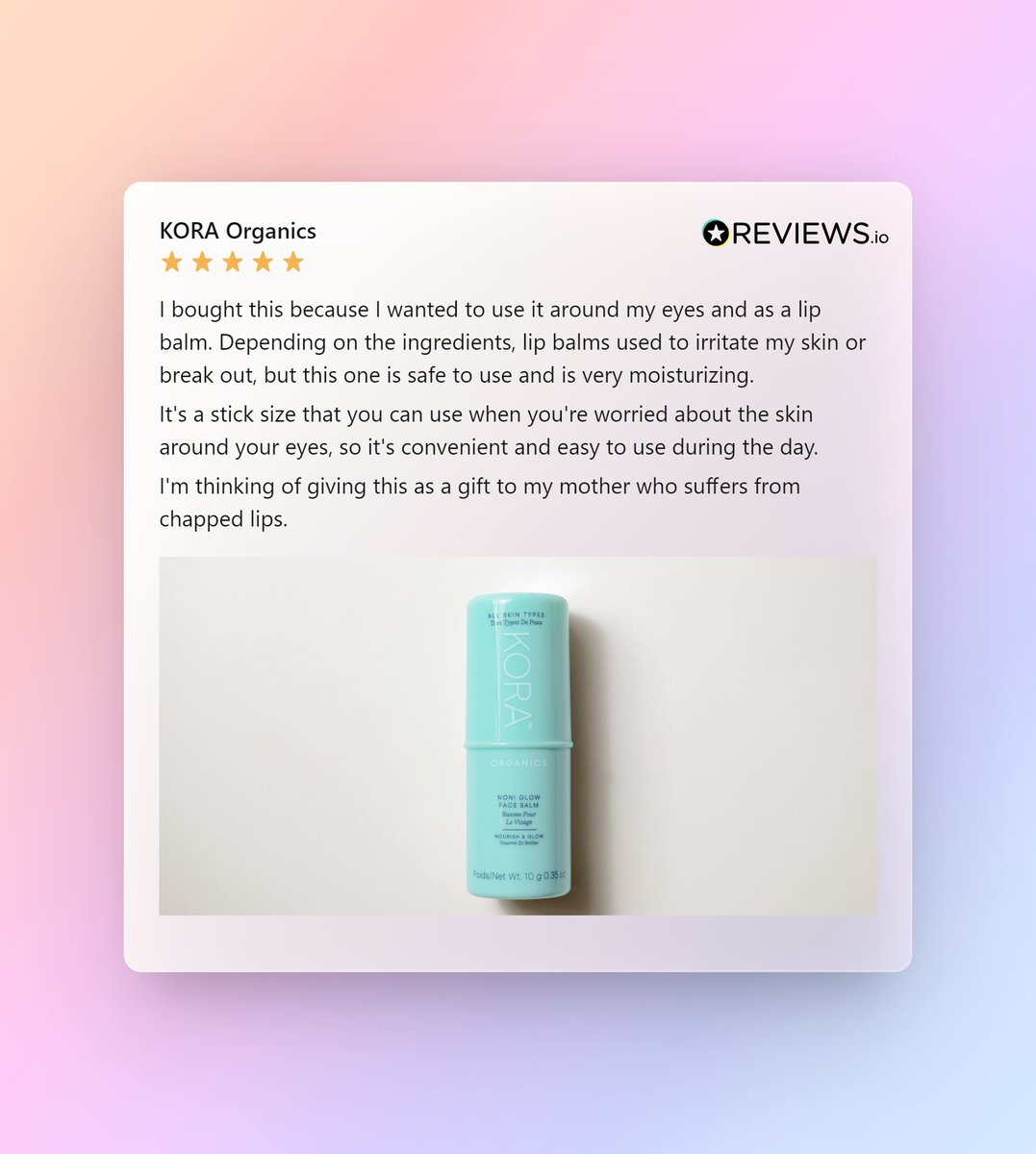 RabiHouse's tweet photo. Thank you for the wonderful product✨✨
#KORAorganics #balm #noni https://t.co/RUmMzrmOya