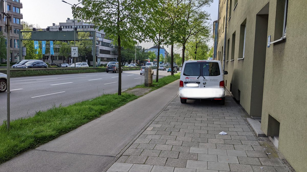 'Nice little footpath you got there, next to our eight lanes' said the cars. 'It'd be a shame if something happened to it'