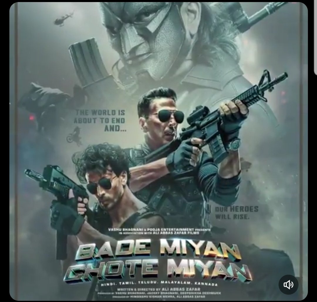waqas_a6's tweet photo. #BMCM: BLOCKBUSTER
Rating: 🌟🌟🌟🌟🌟

#BadeMiyanChoteMiyan has everything an audience looks for in a grand scale MAGNUM opus film. 

Perfect STORYline 
Adrenaline pumping ACTION's
Great COMIC Timing
Full ENTERTAINER 💯

 #BMCMReview
#AkshayKumar𓃵 
#TigerShroff 
#AliAbbasZafar https://t.co/iKmiim2S48