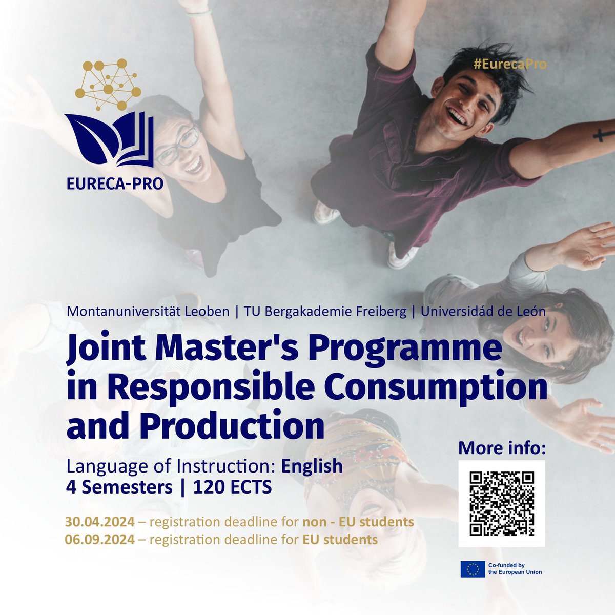 ❗APPLY NOW❗ 🌍 Join our Master’s in Responsible Consumption and Production for a career at the forefront of sustainability and build an international network with our partner universities across Europe! 👉 More information: lnkd.in/dCbb9xsm #eurecapro #SDG12