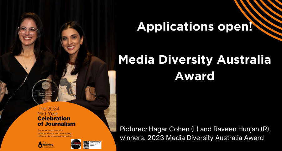 CLOSING MONDAY - The Media Diversity Australia Award honours journalists who are making an outstanding contribution through their reporting or coverage of diverse people or issues in Australia. walkleys.com/awards/media-d…