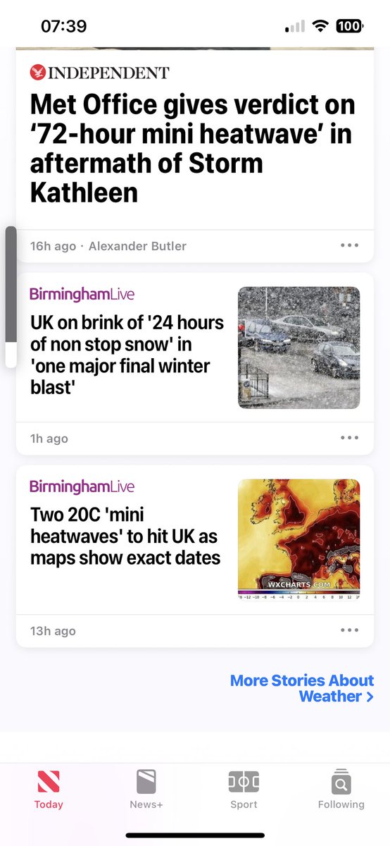 Wow, we’re getting a heat wave and snow at the same time 🤣🤣🤣