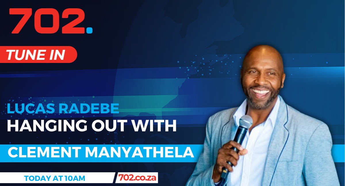 Catch Bafana Bafana legend @LucasRadebe hanging out on #TheCMShow with @TheRealClementM 

Listen LIVE on Primedia+ 

📻 92.7 | 106 FM 
🌐 Primediaplus.com 
📱 Download Primedia+ App 

#TheCMShow #LucasRadebe #702WalkTheTalk