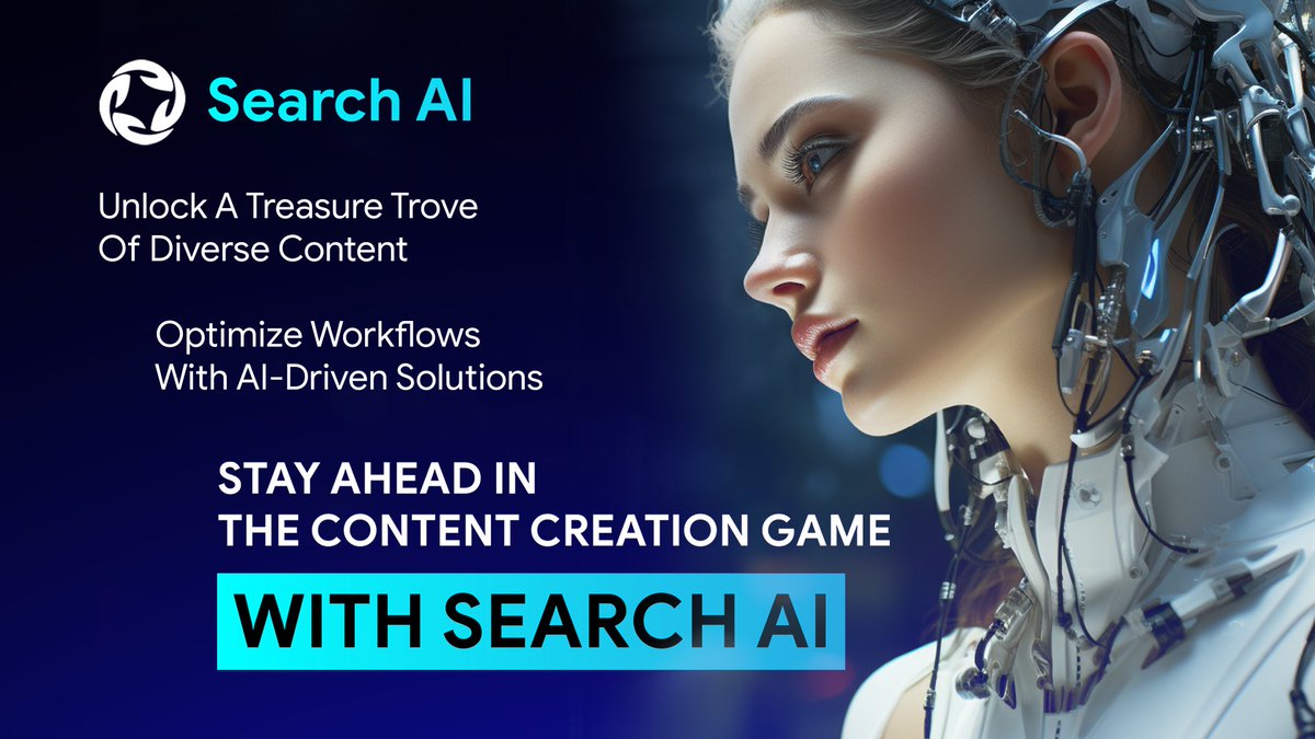 SearchAi_Formal's tweet photo. 🔍 Unlock the power of AI-driven content generation with Search AI!

 🎉From text to images, we've got you covered🖼Explore endless possibilities today https://t.co/6nYevJrCgG