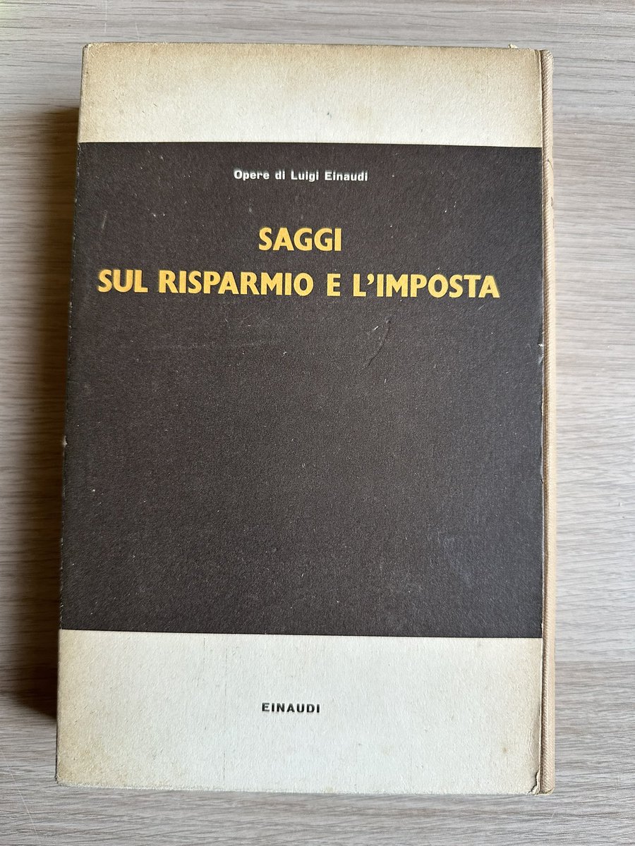 UN LIBRO AL GIORNO/389

SAGGI SUL RISPARMIO E L’IMPOSTA, Luigi Einaudi, Einaudi editore, 1958

#unlibroalgiorno #leggeresempre #leggerechepassione #leggerefabene #librichepassione #libriconsigliati #leggere #libridaleggere #9aprile #librodelgiorno #liberalismo #liberale #libertà