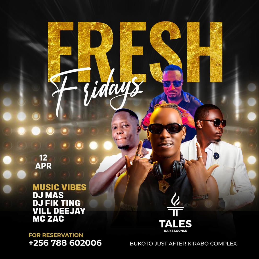 It's time to kick off the weekend in style with Fresh Fridays at Tales Lounge!

Join us every Friday for a night filled with the freshest beats, mouthwatering meals, and chilled drinks. Let's start the weekend right! See you there!

#FreshFridays #TalesOfTheNight