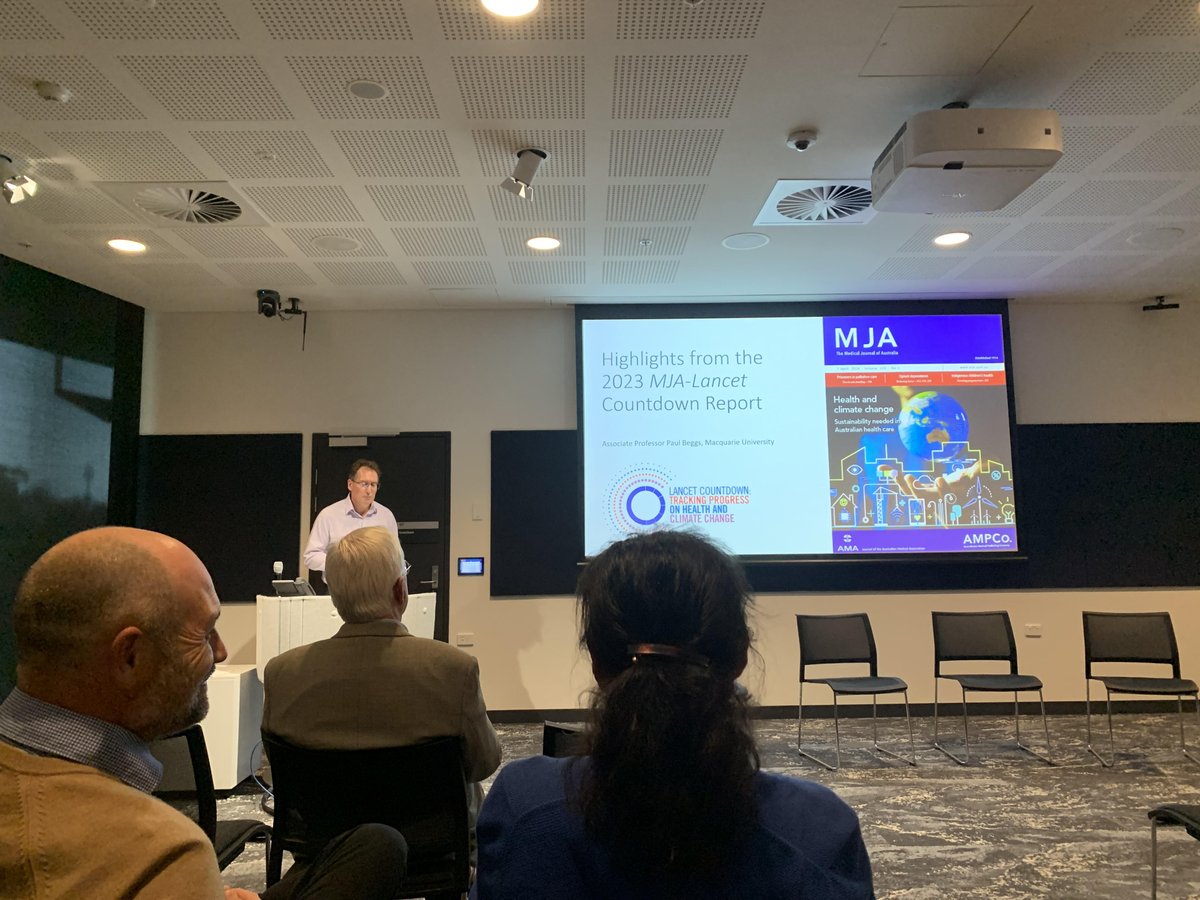 CAHA was delighted to join the launch of the 2023 MJA-Lancet Countdown Oceania on Health and Climate Change! “We face a moment and opportunity to coalesce and work together on the solutions with humility”. - @jjaimemiranda #ClimateHealth