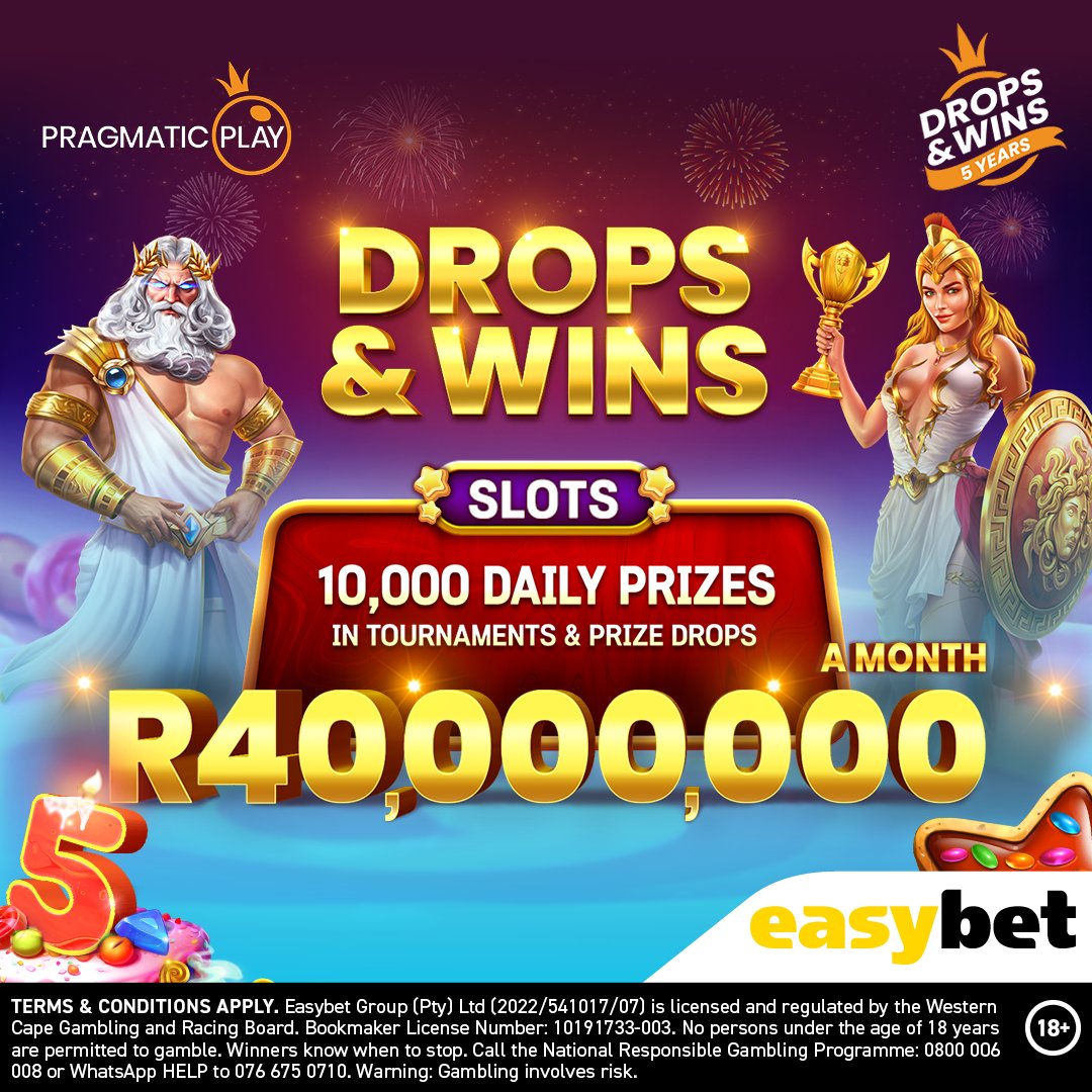 🌟 Grab Your Slice of R40 Million with Easybet's Drops & Wins! 🌟 Dive into the thrill and stand a chance to win your share of R40 MILLION in prizes with Easybet! 🚀 Play Pragmatic Play's hottest slots or live games and get ready for daily surprises and weekly triumphs! 💰 How…
