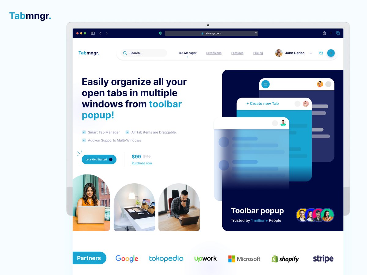 saumildigital's tweet image. ✓ Project → Tab Manager Web Design

⚡ Contact me : saumil.digital@gmail.com

facebook.com/saumildigital

#uidesign #tabmanager #manager #tab #browse #browser #trending #designuiux #graphicdesign #ai #tech #dribbble #freelancer #behance #pinterest #instagram #figma #minimal #ai