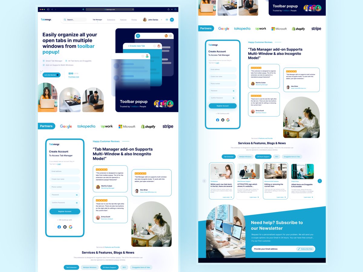saumildigital's tweet image. ✓ Project → Tab Manager Web Design

⚡ Contact me : saumil.digital@gmail.com

facebook.com/saumildigital

#uidesign #tabmanager #manager #tab #browse #browser #trending #designuiux #graphicdesign #ai #tech #dribbble #freelancer #behance #pinterest #instagram #figma #minimal #ai