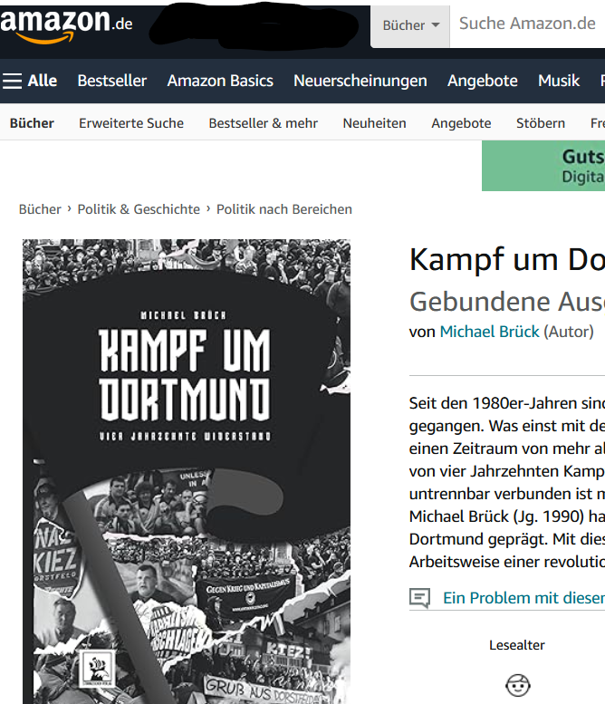 🚨Hey @amazonDE, der Gewalttäter und polizeibekannte Neonazi Michael Brück verkauft sein Buch bei euch. Sein Nazifreund Sascha Krolzig verdient mit seinem 'Sturmzeichen Verlag' mit. Hey @amazon, the neo-nazi Michael Brück, known to the police, sells his book with you.