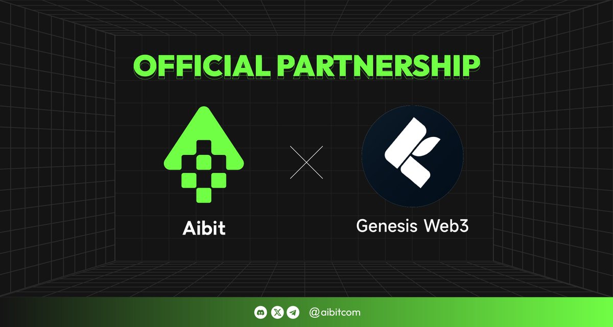 🚀 Exciting news! We're thrilled to announce our partnership with @GenesisWeb3_！ Genesisweb3 specializes in growing and managing communities, crafting tailored strategies to drive engagement, and propelling projects in #Web3. Together, we'll be spearheading community growth…