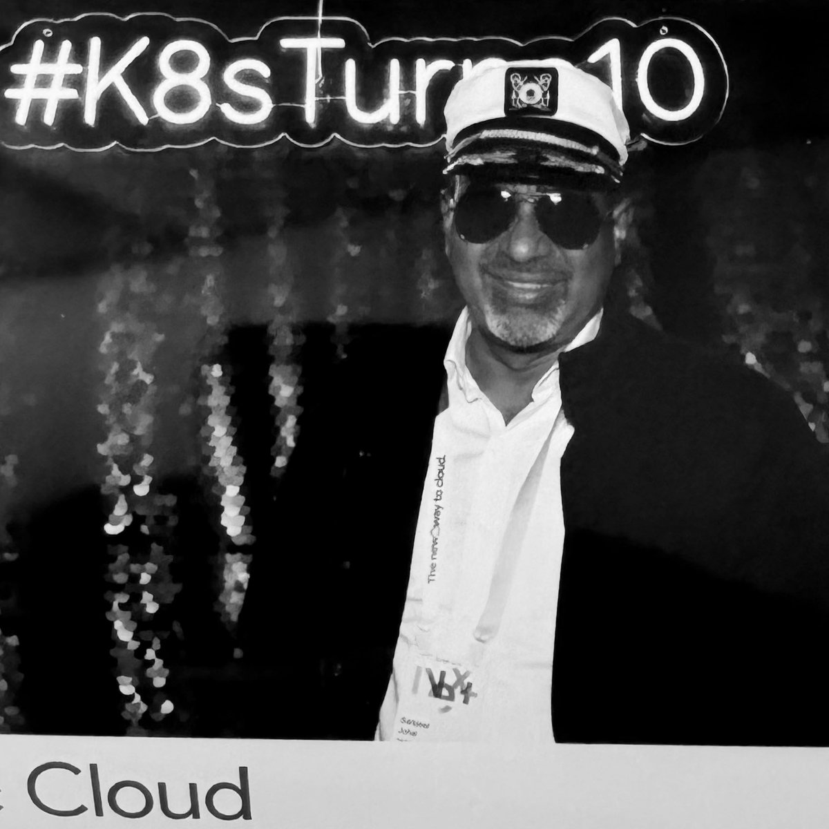 #Kubernetes is 10! A picture from the photo booth at the #K8s birthday celebration party earlier today! #K8sTurns10