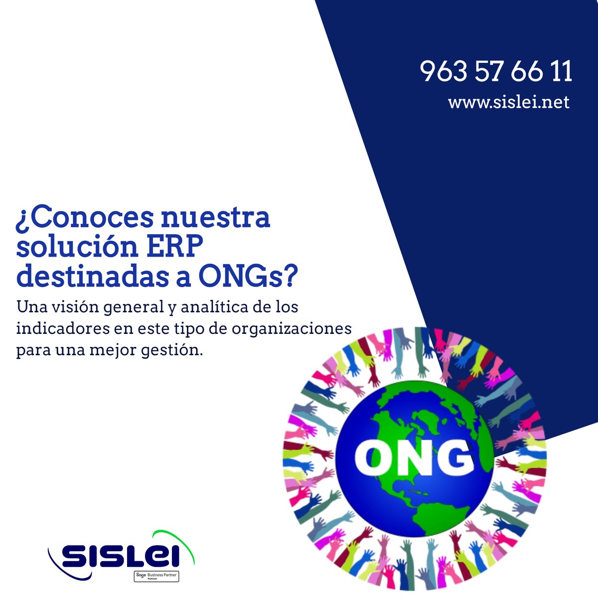 #SAGE te acerca un #ERP exclusiva capaz, entre otras funciones, de crear informes de cada una de estas áreas:

➡ Contable-Financiera.
➡ Minutación.
➡ Expedientes.
➡ Gestión Interna.
➡ Laboral.

::: Te contamos + en este enlace ::: sislei.net/servicios/ong/