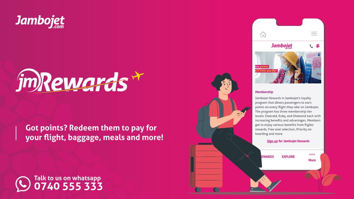 Pro tip: Log in to the website when making a booking to redeem your #JMRewards points to reduce your balance or pay for your flight, baggage, and more! Learn more on bit.ly/JMRewards