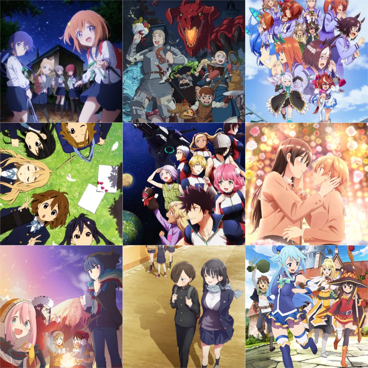 My updated anime 3x3