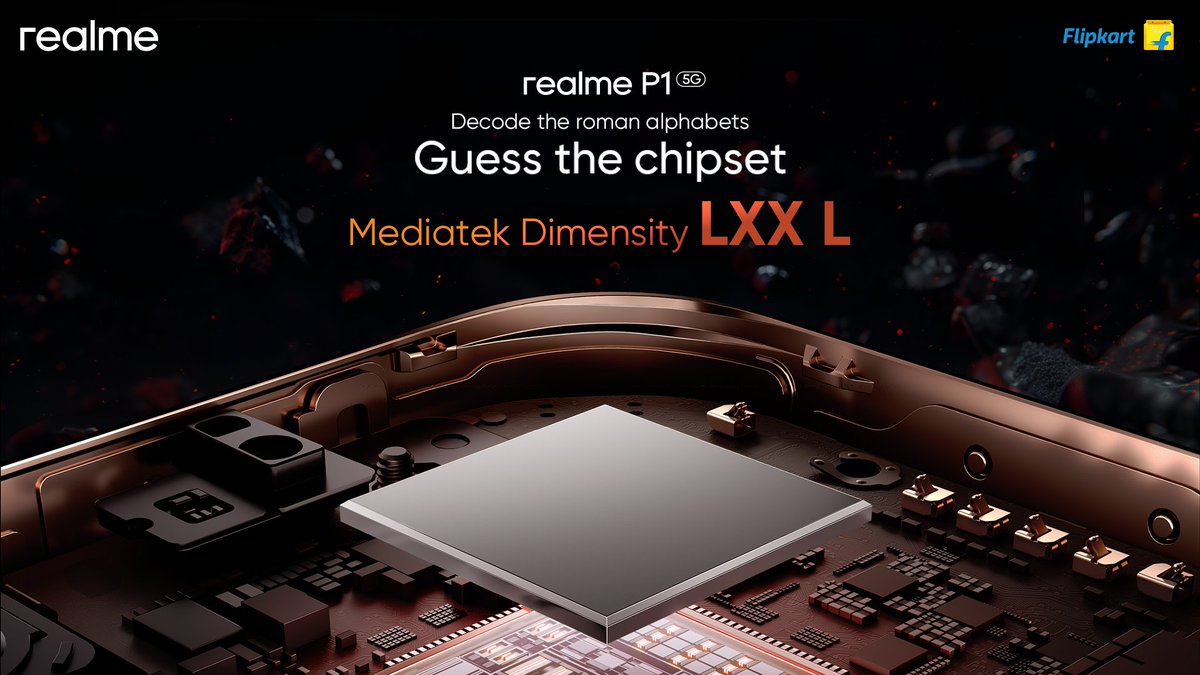 #ContestAlert The power lies in the signs! Decode the symbols and guess the power of chipset of the #realmeP1 5G #NewrealmePSeries5G Answer using #realmePseries5G and stand a chance to #win realme goodies. Launching on April 15th Know more: bit.ly/3J9eI3H