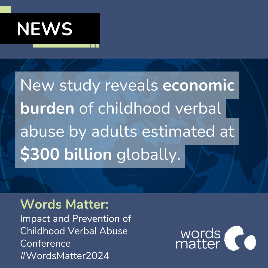 Childhood verbal abuse by adults is costing society an estimated $300 billion a year globally. bit.ly/4aLZ2iH The study's author, Prof. Xiangming Fang, will be presenting findings today at the first international conference on childhood verbal abuse with @WHO and @ucl