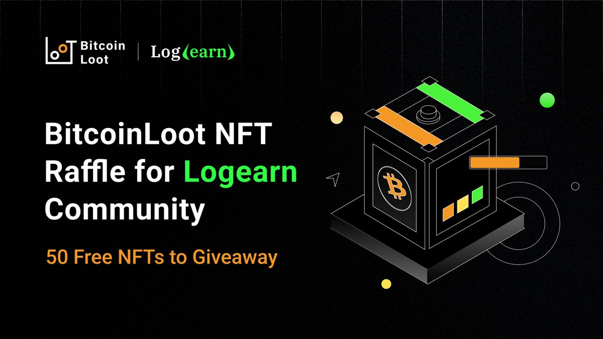 Join forces with @logearn_com and @btc_loot for an electrifying adventure. 🎁 50 Loot NFTs ⏰ Ends at April 13th, 10AM UTC 1. FL @btc_loot @logearn_com 2. LK & RT 3. Tag 3 people in the comments and leave your EVM address