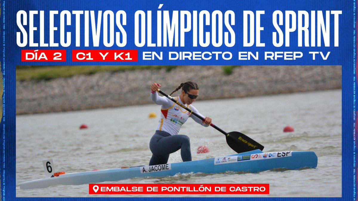 😎 Luce el sol para el 2º día del Selectivo Nacional de Sprint Olímpico. ✈️ Buscamos nuevos integrantes del #CanoESP para @Paris2024. 📺 youtube.com/live/jlmR-1-VG…