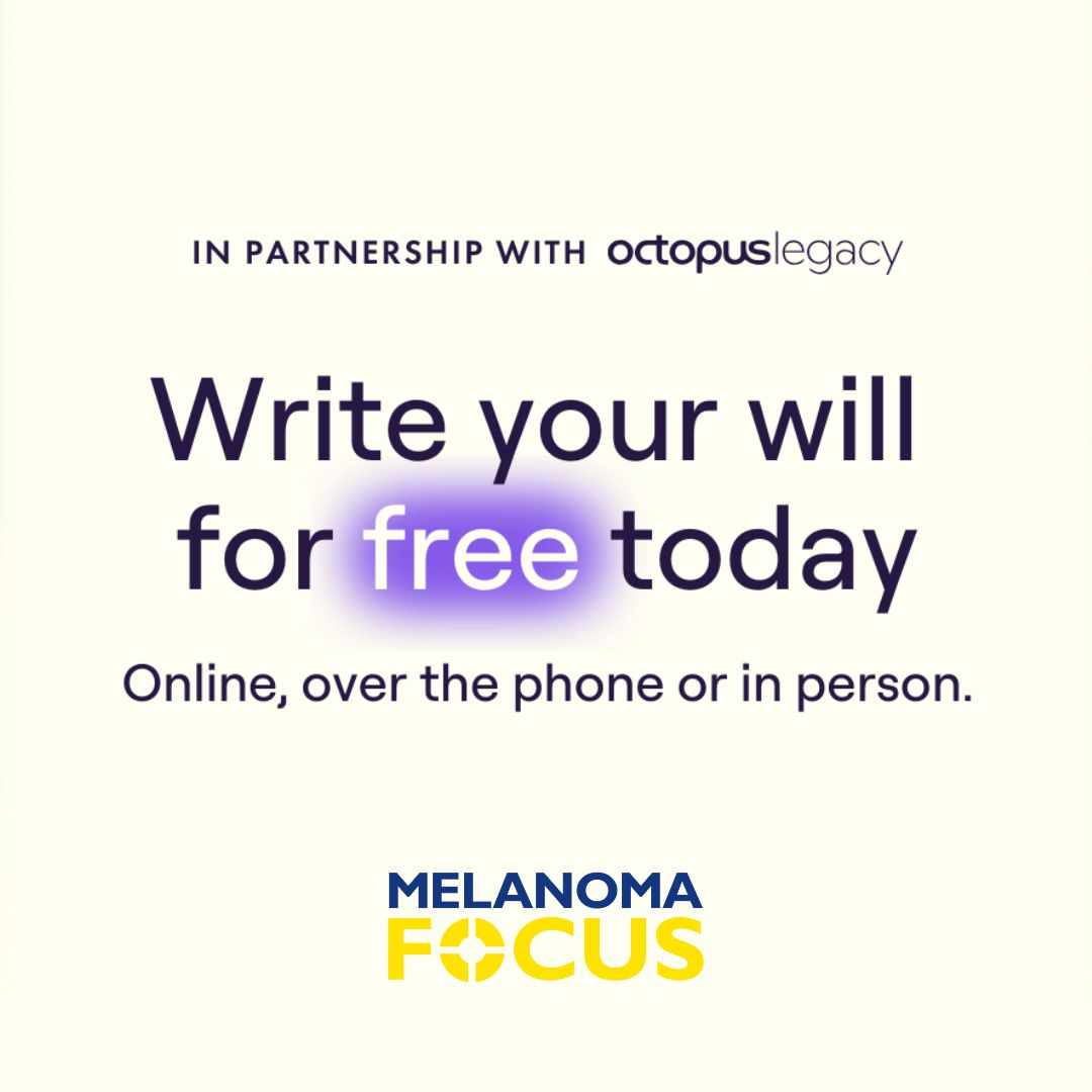 April is free wills month This month, you can claim your FREE will, and you’ll have the option of leaving a gift in your will to Melanoma Focus to help us continue our vital activities to support future generations. Start your will today: buff.ly/3TNJCDP