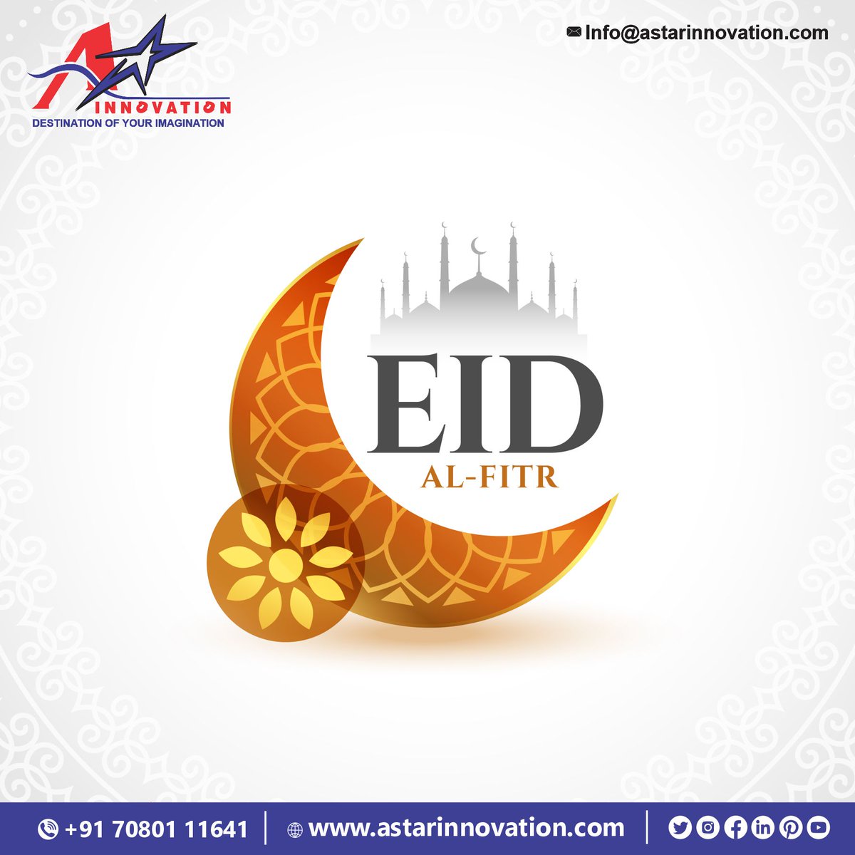 innovation_star's tweet image. Wishing you a wonderful Eid filled with love, laughter, and countless blessings. Eid Mubarak!
.
.
.
Visit - Astarinnovation for more information!
Visit - astarinnovation.com
Call Now : +91 70801 11641
.
.
.
#astarinnovation #digitalmarketingexperts #eventmanagementsolutions