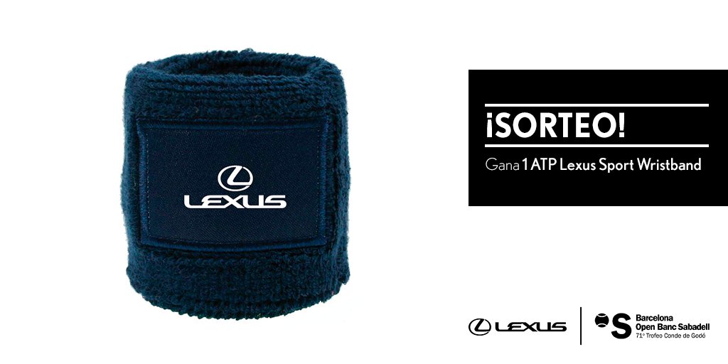 LexusSpain's tweet photo. SORTEO | Haz RT y consigue una ATP Lexus Sport Wristband. Bases Legales: https://t.co/beVrivMRFj https://t.co/kegiNjSdtz