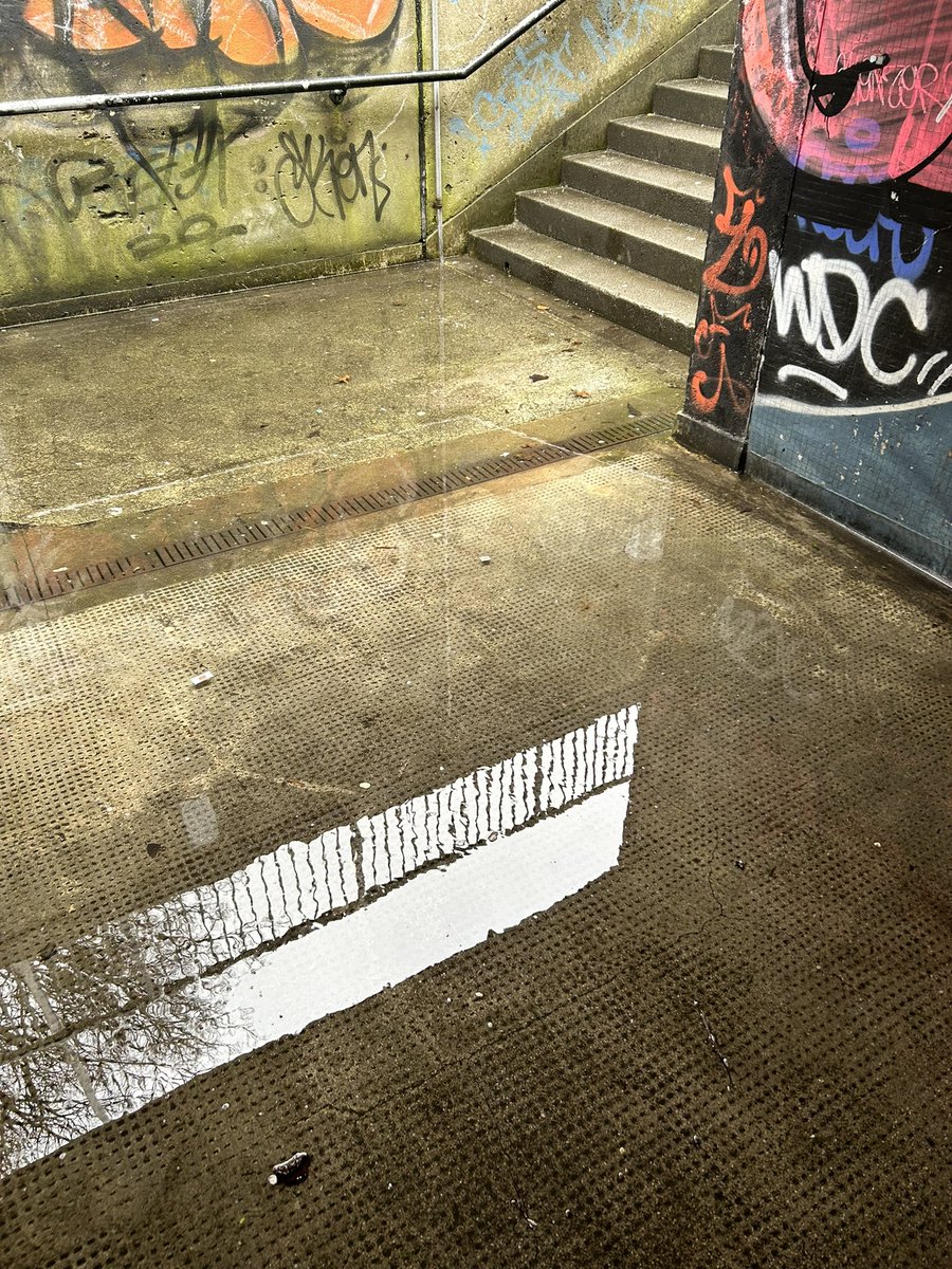 I have once again reported flooding and continuing maintenance failure to DFI at the Carrickfergus Castle Carpark underpass.