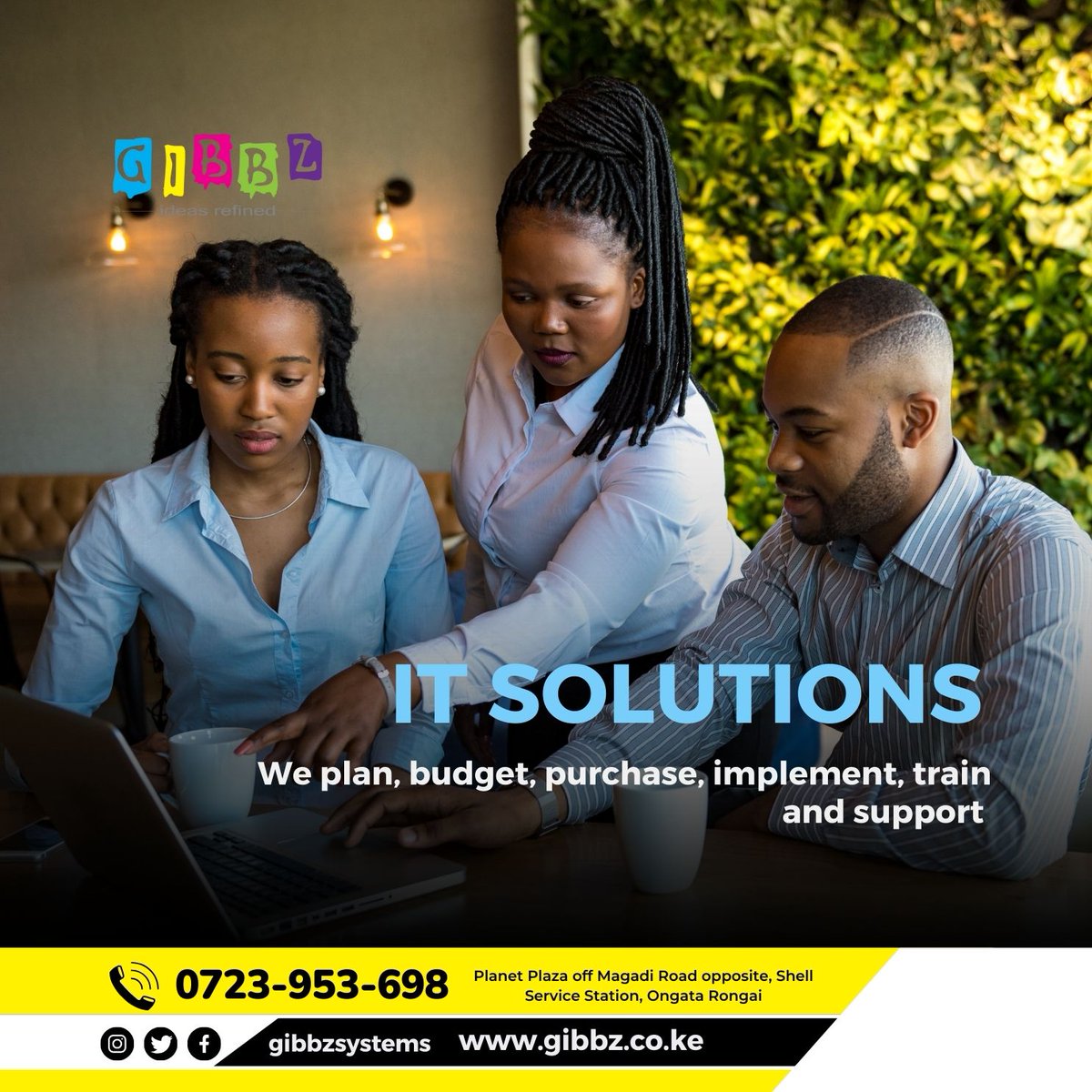 Our #ITprofessionals and consultants can perform expert research on the newest technologies, ensuring that you’re only spending your budget on what you need to #growyourbusiness.

Learn more Contact us at 0723953698!
#cloudsecurity#gibbzke #gibbzsystems