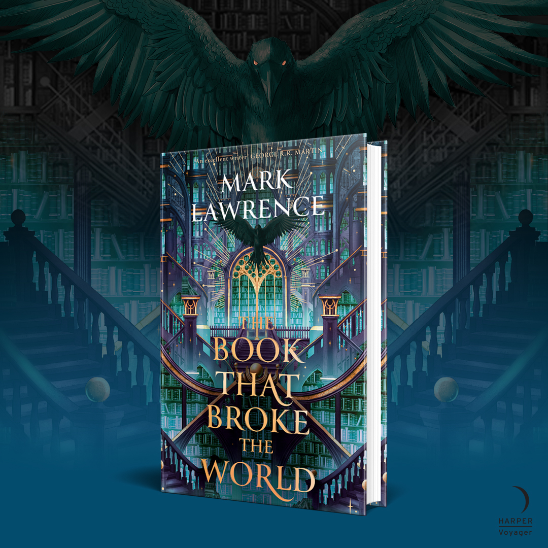 Books hold power and you would do well to remember that ✨ #TheBookThatBrokeTheWorld by @Mark__Lawrence is out TODAY! You're going to love the second book in the Library Trilogy which at its heart is a love story to all things books x Enjoy: smarturl.it/tbtbtw