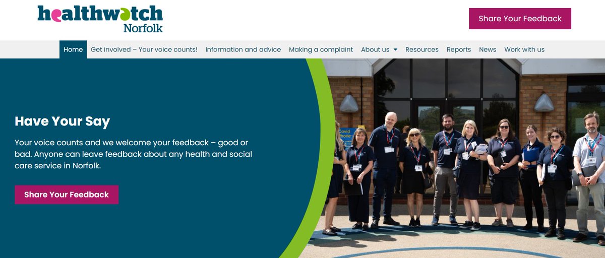 Our new website is due to go live today. While work goes on behind the scenes to make this happen, you may find the site is down for periods of time. Our team are around to help on the phone on 0808 168 9669 or you can email us on enquiries@healthwatchnorfolk.co.uk