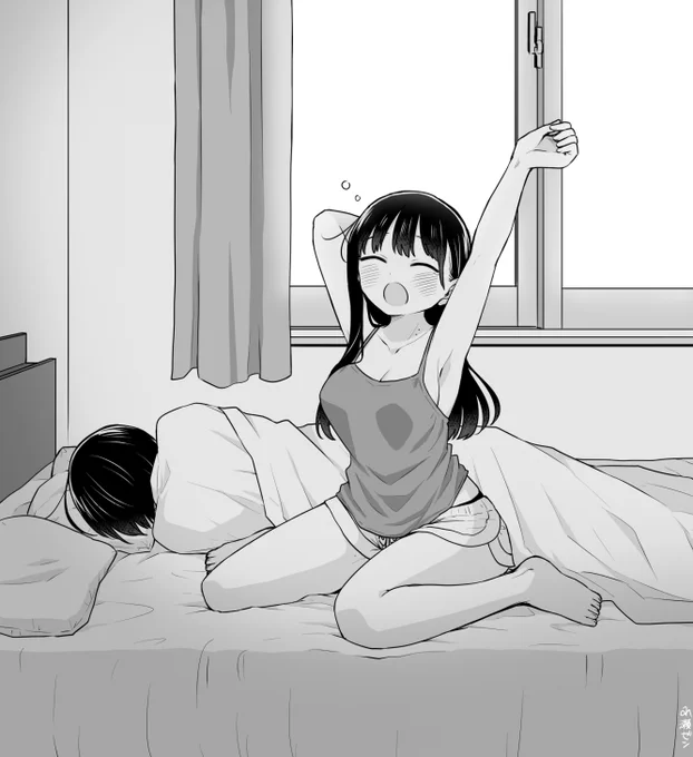 同棲してる2人の朝 #僕ヤバ 