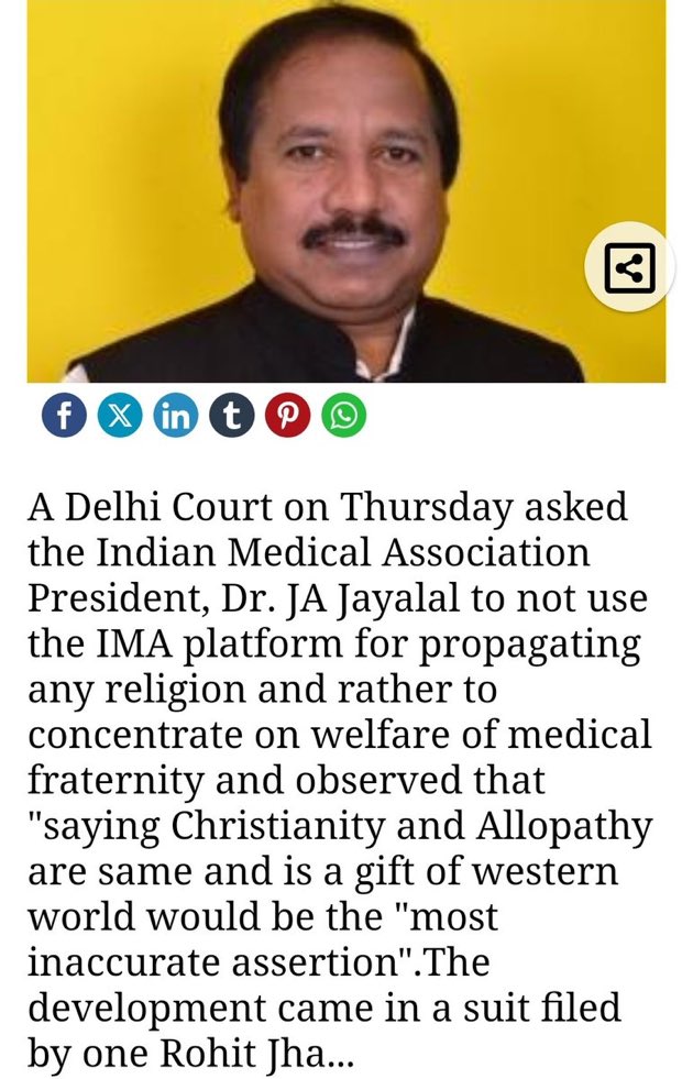A burning question: Who made a person who seems more of a pastor, the chief of Indian Medical Association?? 🤔 #justasking #Ayurveda #Patanjali