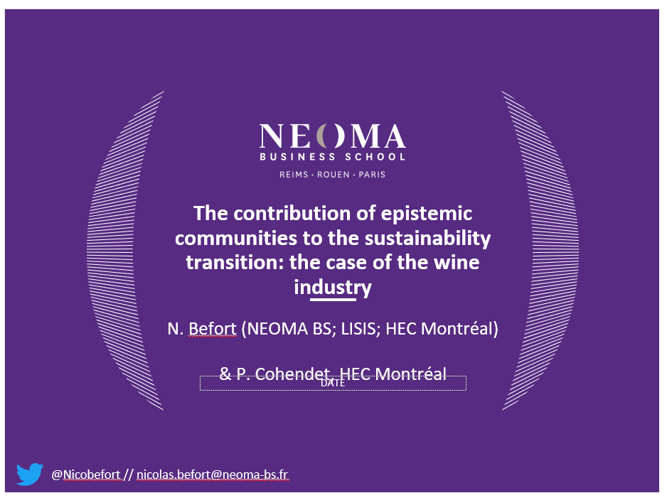 regstud's tweet photo. 🍷@NicoBefort starting the 2nd presentation in this CREST #RSAWebinar
➡️#Sustainability #Transitions towards a #Bioeconomy.
‘The case of the wine industry’
#Transitionpathways https://t.co/pjzgexVxzg