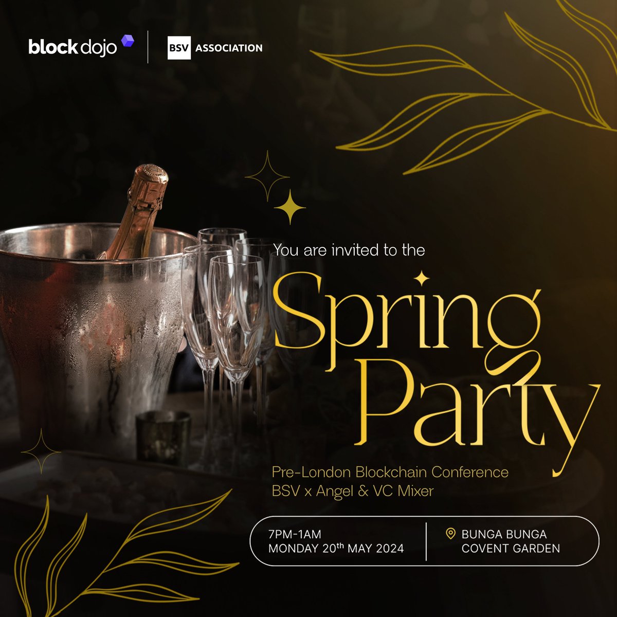 Join us for the London Blockchain Conference kickoff! Network with industry leaders at the Pre-LBC Block Dojo X Bitcoin Association Spring Party and enjoy complimentary food/drinks. Don't miss out on shaping tech's future. Register now! 👉🏾lu.ma/DojoSpringParty