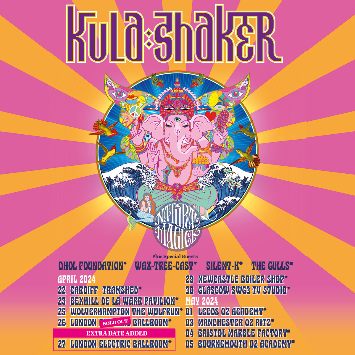 SUPPORT ANNOUNCEMENT📣 @Dholfoundation will bring their extra banging bhangra spice to Bexhill as the support act for @kulashaker on Tuesday 23 April Tickets for this show are still available at dlwp.com/event/kula-sha…