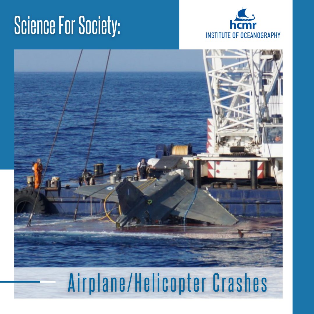 🛳️ The last 23 years @HcmrInOcean with its specialized scientific equipment has been involved in several detection and recovery surveys - operations of maritime accidents as well as aircraft - #helicoptercrashes into the #sea. Learn more: 👉 bit.ly/4aGVJJr #HCMR