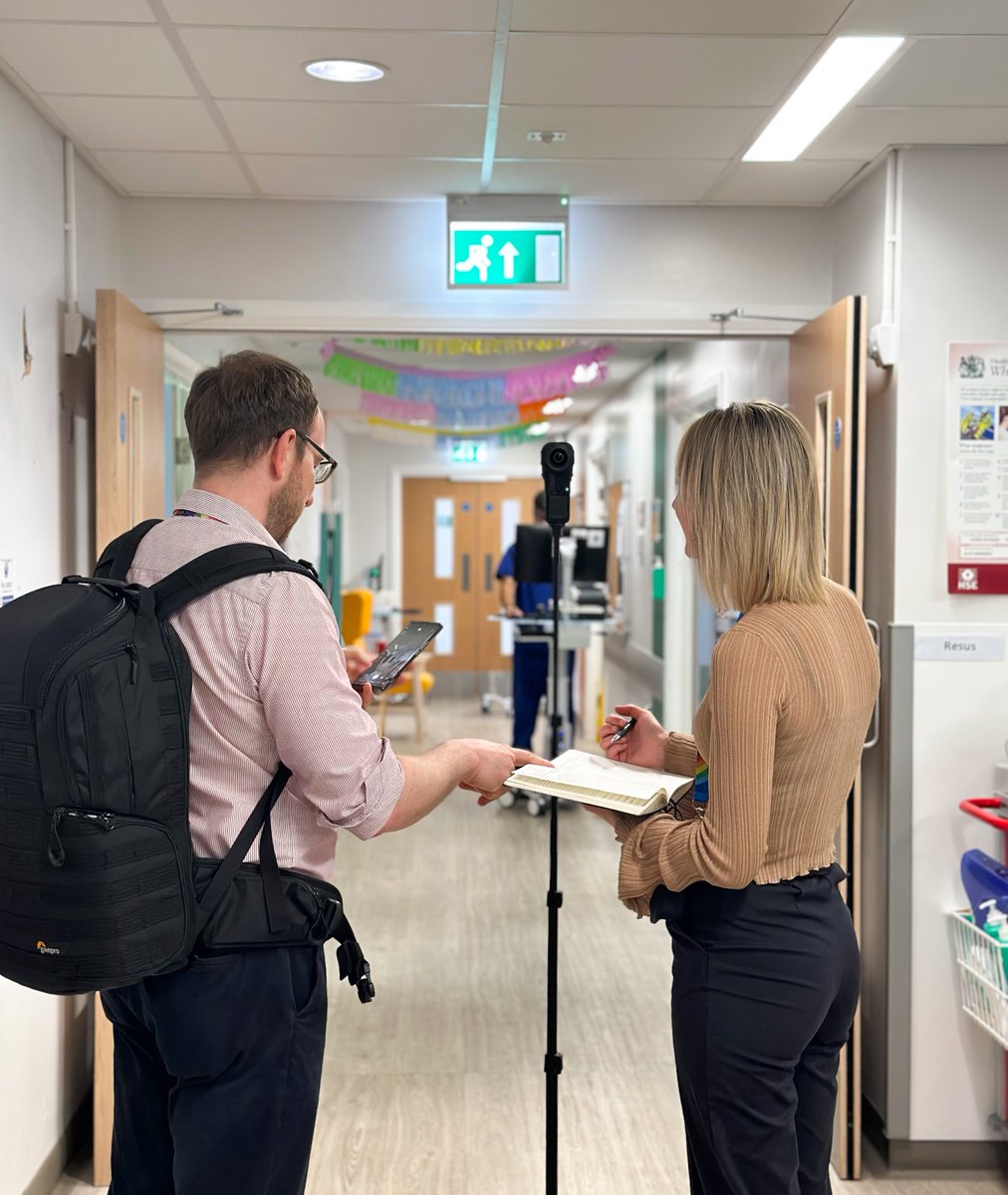 Behind the scenes creating a 360 tour of our hospitals for our international recruits to accustom them to our hospitals. Helping nurses, midwives and Allied Health Professionals understand the @gloshospitals environment before moving to the UK #BTS #BehindTheScenes #StayAndThrive