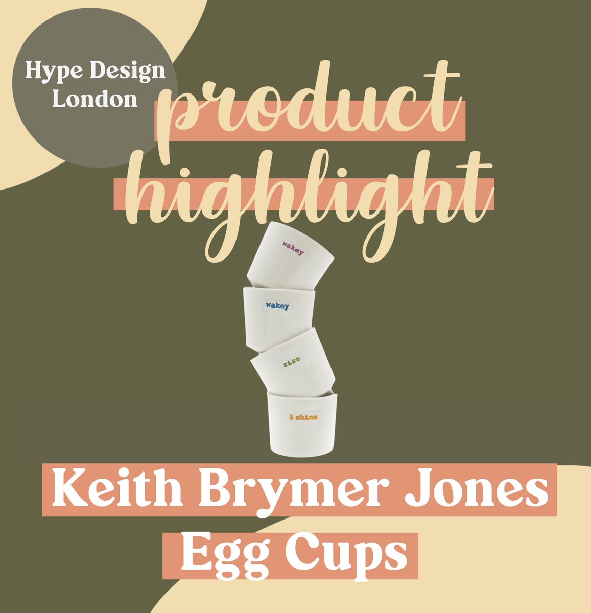 Product: Keith Brymer Jones Egg Cups Set of 4
Price: £26.92
Perfect For: Dippy Egg and Soldiers
Available at: hypedesignlondon.co.uk
@keithbrymerjones 

#HypeDesign #HypeDesignLondon #Lifestyle #Home #InteriorDesign #GiftIdeas  #HomeDecor #HomeInteriors