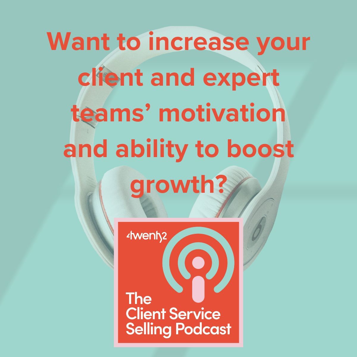 We cover the third proven element that boosts your client and expert teams’ motivation and ability to boost growth in our latest podcast. Want to know what it is and get started applying it for your own boost? #clientservicesellingpodcast #begrowth. 
4twenty2.co.uk/podcast