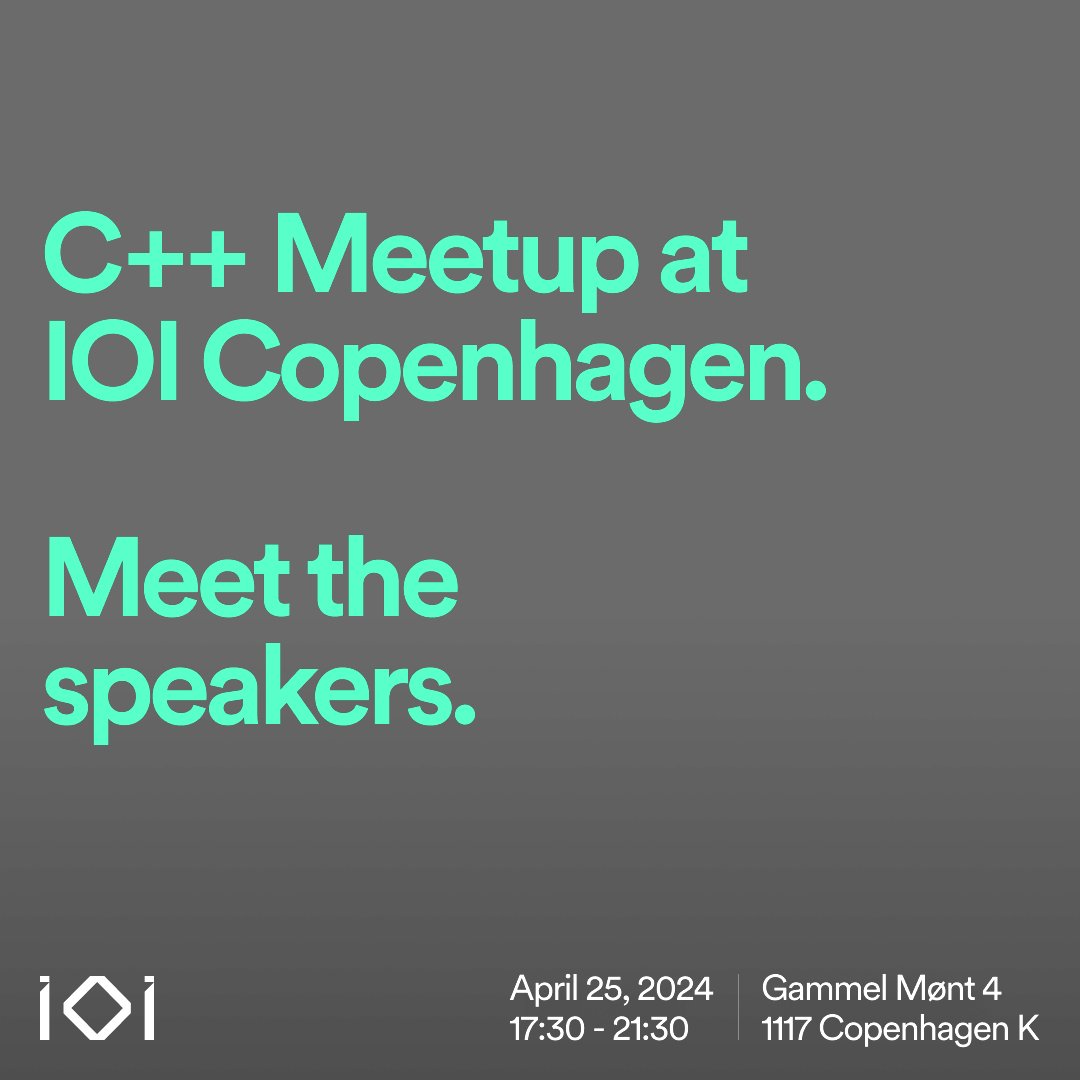 Calling all devs! Join IOI Copenhagen for a C++ Talk & Meetup, April 25. Get insights on 'Cache Quest' with Alexander Adamov & 'Modularized C++' with Alexander Christensen. Knowledge, networking, and pizza await! 🍕 RSVP now: bit.ly/3UblAnq #IOITalks #GameDev