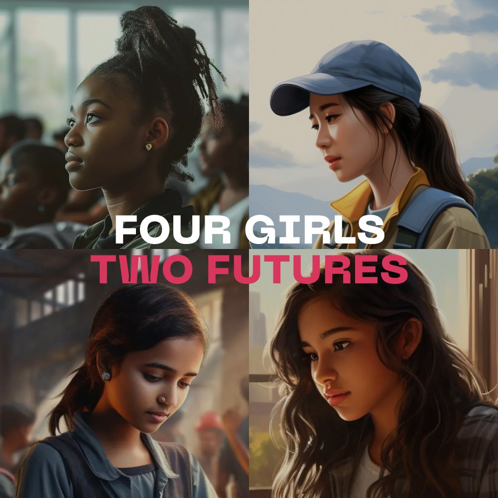 Four girls. Two possible scenarios. How will their lives unfold? How do our decisions impact their future? Read their stories and find out in our new interactive storybook ⏩ ow.ly/uVY450R90u4