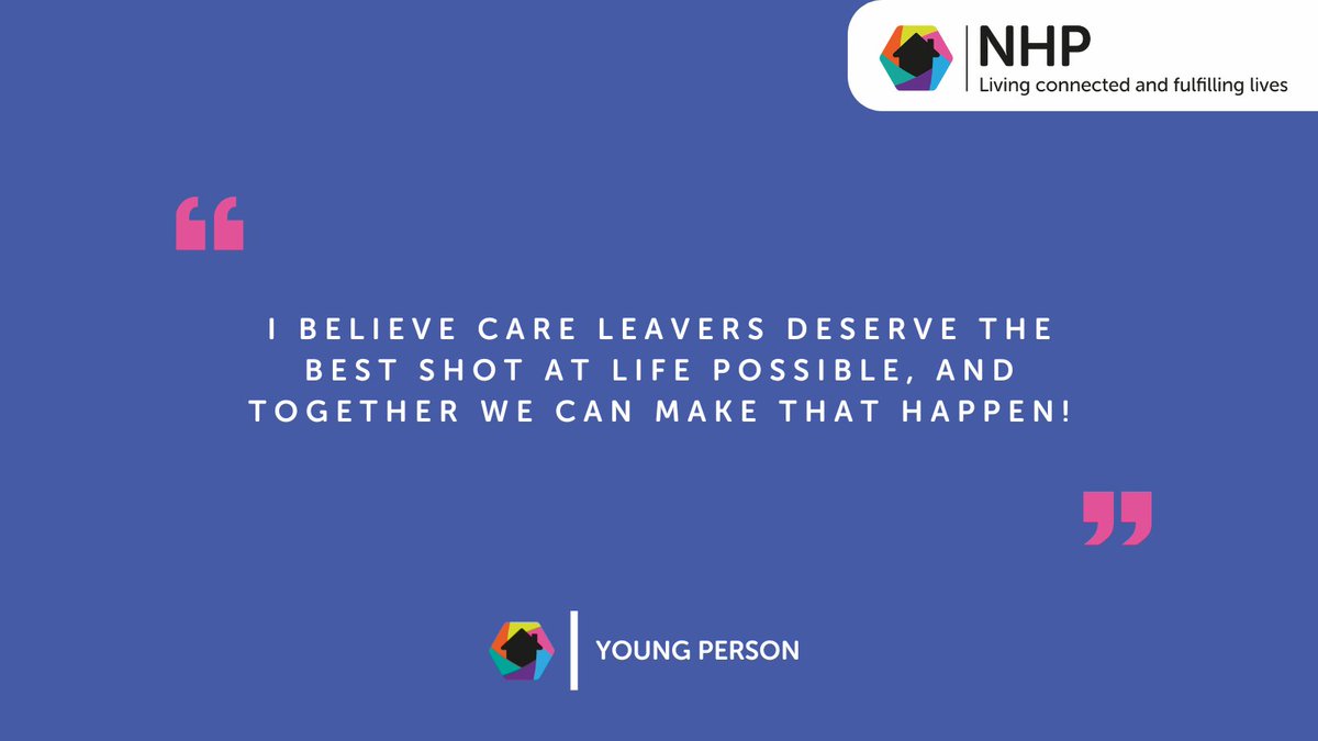 'I believe care leavers deserve the best shot at life possible...' 💛 #NHP #HouseProject #CareLeaversCan