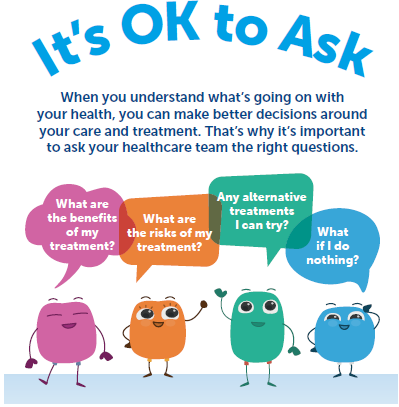 Do you know #ItsOKtoAsk? To help you get the most out of your next healthcare appointment, there are 4 key questions it’s worth remembering to ask. For more info visit - nhsinform.scot/its-ok-to-ask