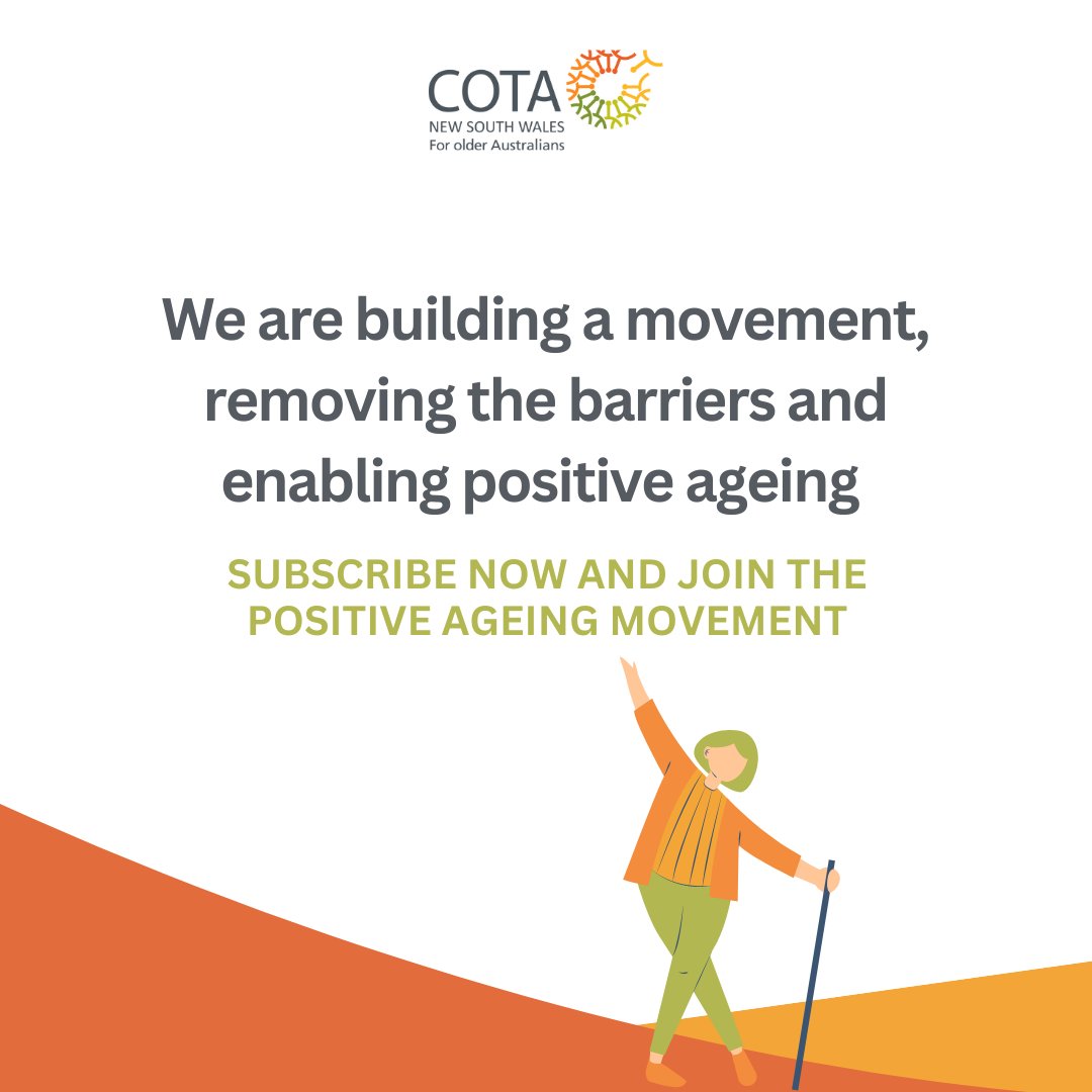As the leading not-for-profit organisation representing the rights and interests of people over 50 in NSW we're working with older people to listen to their concerns and needs and make sure their voices are heard. Join the Positive Ageing Movement today at ow.ly/XlGR50RcMZB