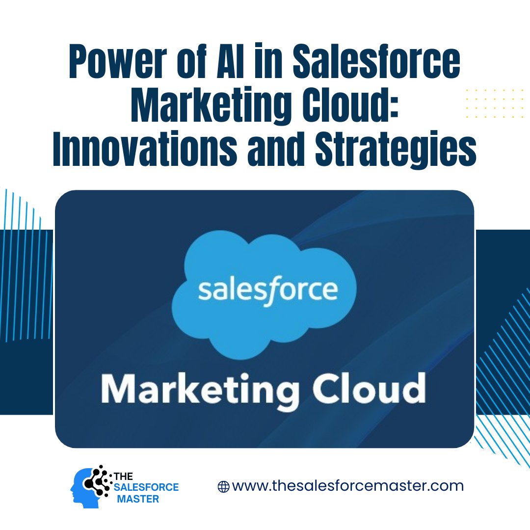 Power of AI in Salesforce Marketing Cloud: Innovations and Strategies

#thesalesforcemaster #Salesforce #salesforcemarketingcloud #DataCloud #MarketingCloud #salesforcecloud #SalesforceMarketer #salesforcedeveloper #SalesforceDevelopment #salesforcepartner #salesforceadmin