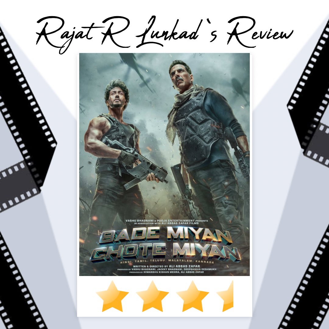 #BMCMReview: ★★★½ #BadeMiyanChoteMiyan 𝗣𝗮𝗰𝗸𝘀 𝗮 𝗽𝘂𝗻𝗰𝗵 𝘄𝗶𝘁𝗵 𝗶𝗻𝘁𝗲𝗻𝘀𝗲 𝗮𝗰𝘁𝗶𝗼𝗻 𝘀𝗲𝗾𝘂𝗲𝗻𝗰𝗲𝘀! #BMCM brings stunts that are amazing, with #AkshayKumar & #TigerShroff exhibiting their physical skills in expertly well-choreographed action sequences.…