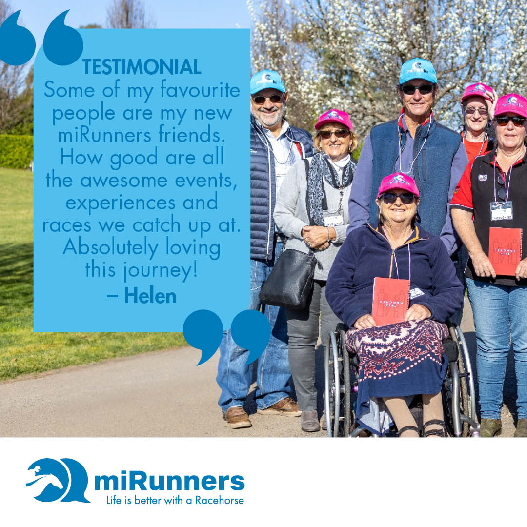 Finding friends to share your passion with is truly priceless! 🌟 Thank you Helen for your kind words, we can’t wait to bring you more fantastic miRunners events! Become an owner of a premium racehorse today! ➡️ bit.ly/3HuOqba #mirunners #lifesbetterwitharacehorse