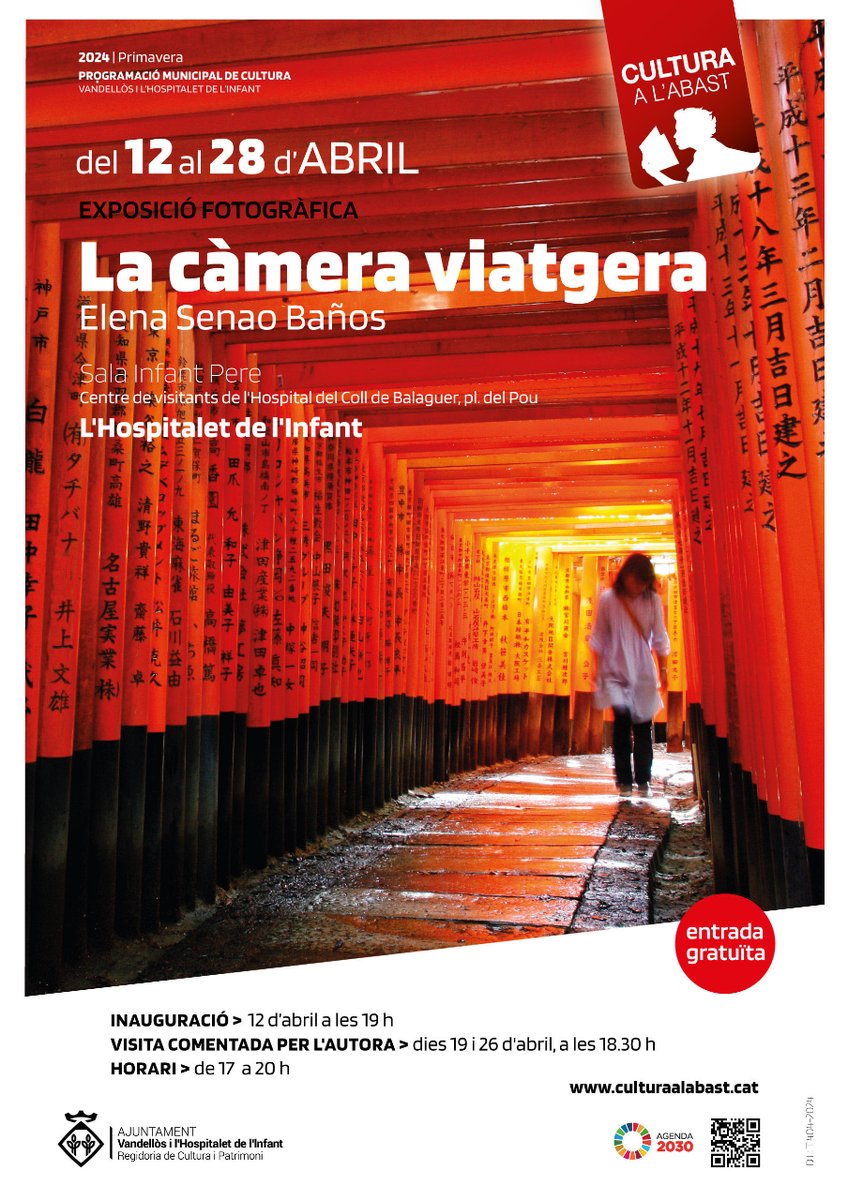 📸 Del 12 al 28 d'abril visita l'exposició 'La càmera viatgera', d'Elena Senao. Mostra un recull d'imatges fetes durant diversos viatges a diferents països. 📌 Sala Infant Pere (L'Hospitalet de l'Infant). #CulturaAlAbast